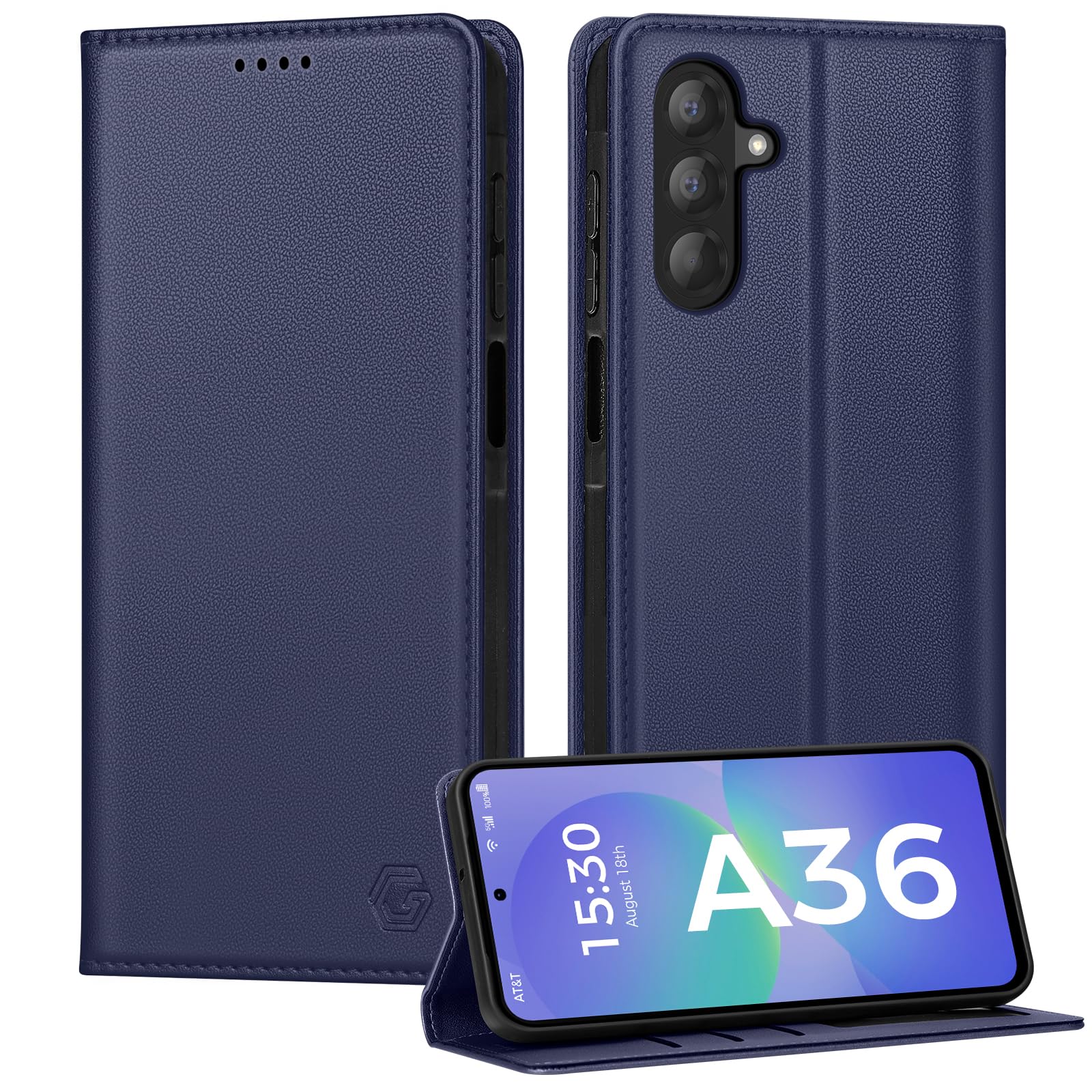 Kirnntca Handyhülle für Samsung Galaxy Hülle, Kartenfach Premium PU Leder Klapphülle Schutzhülle, Standfunktion Tasche Flip Case für Samsung Galaxy Hülle