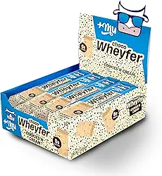Chocowheyfer, Mais Mu, Wafer Proteico Sabor Cookies, 6g de Proteína, Zero Açúcar, Display com 12 Unidades