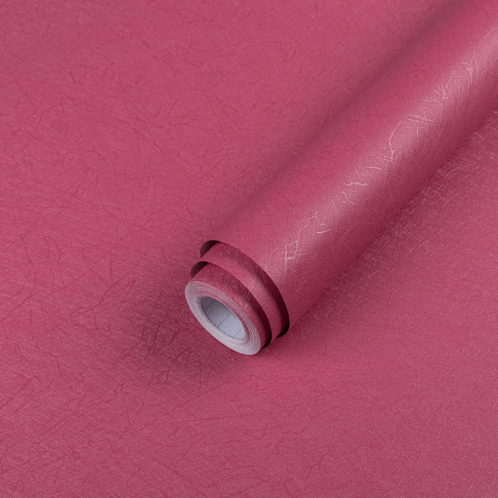 Papier peint soie rose rouge Abyssaly adhésif pour masquer les imperfections des meubles