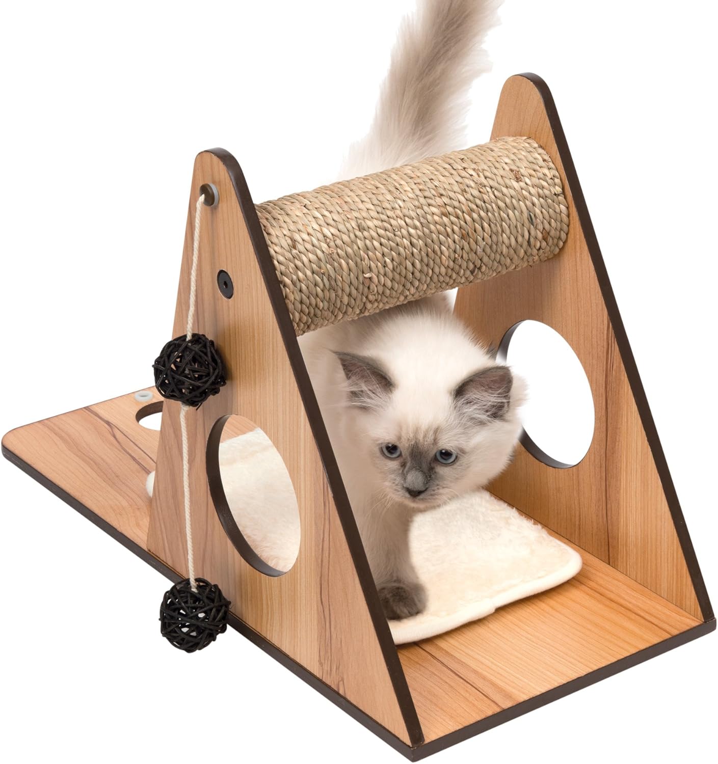 Vesper Cat Tree, Playstation, Walnut, 52071 : Everything Else