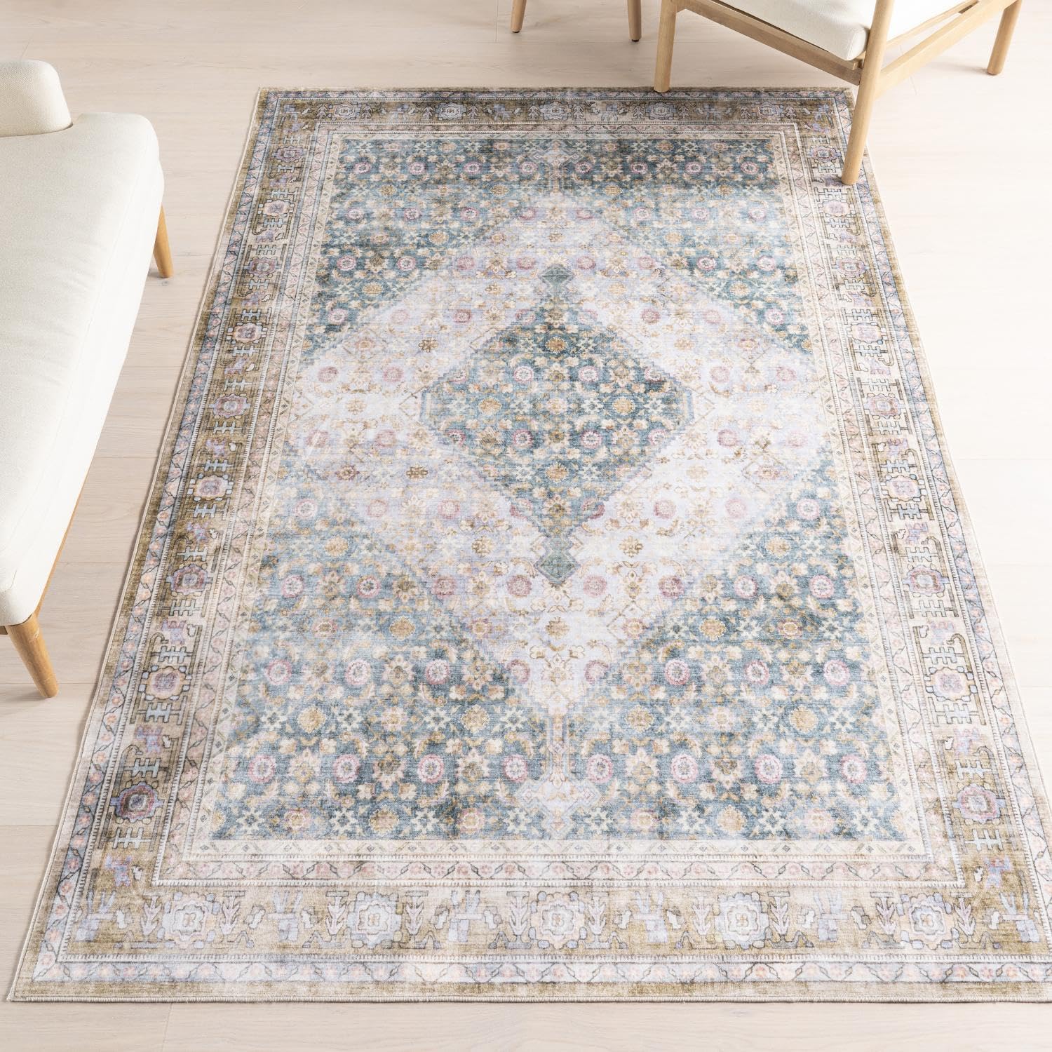 Tapis de couloir lavable nuLOOM Caius pour éliminer les taches tenaces dans les zones de passage