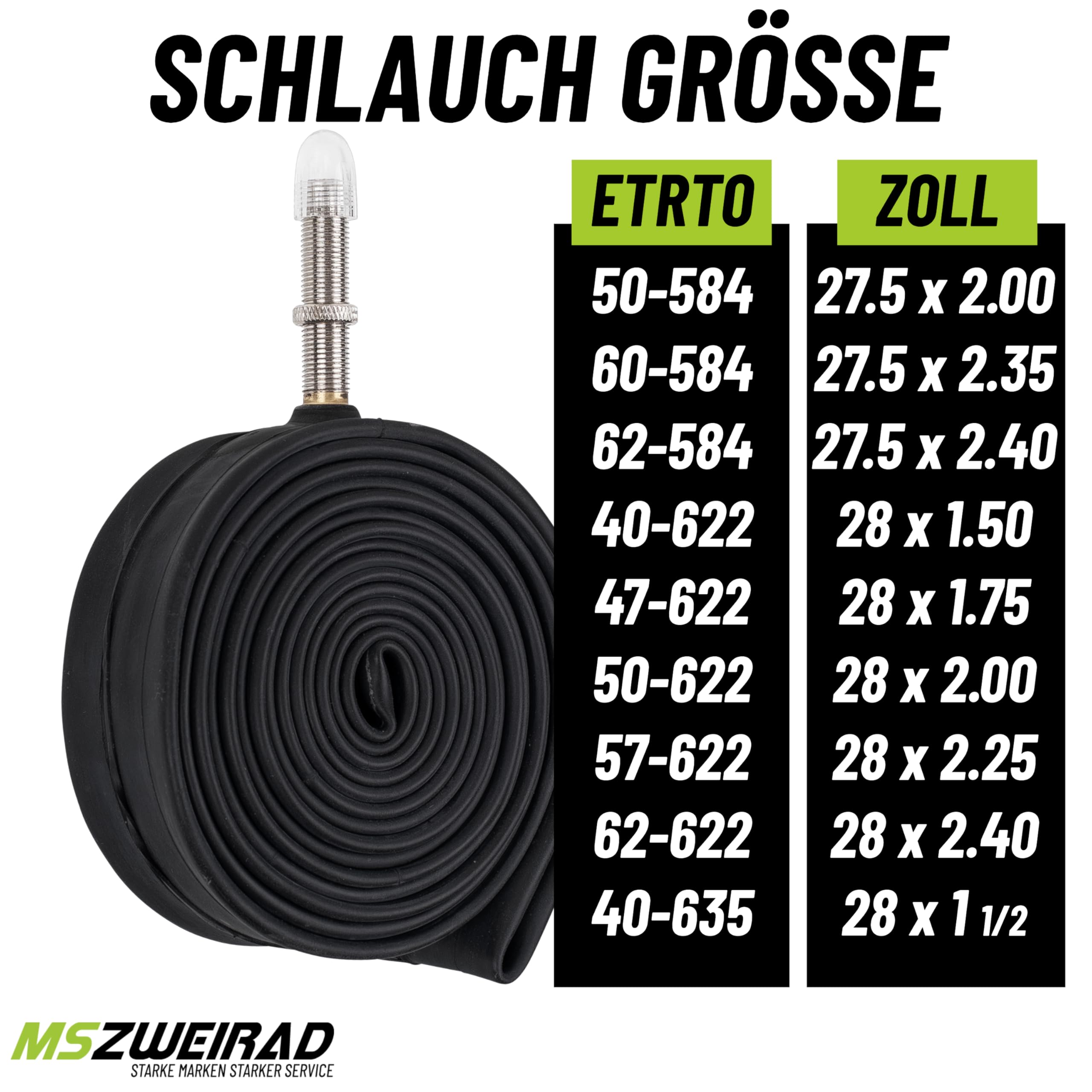 Schwalbe AV19 Bicycle Inner Tube - 28 Inch Size, 40mm Valve - Black, Pack Of 2 For 27 X 1.5-2.35 Tires - View #9