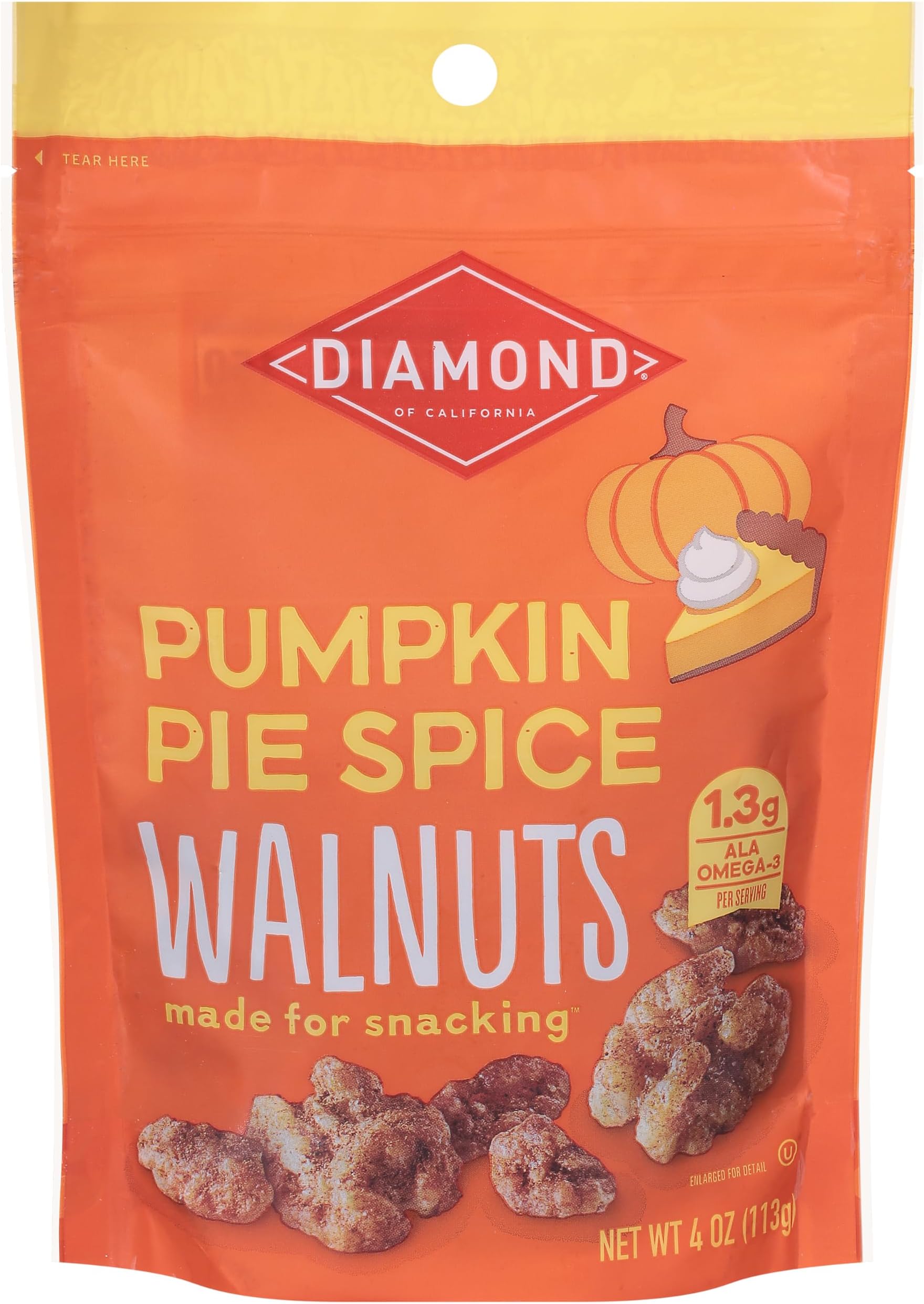 Diamond of California Pumpkin Pie Spice Walnuts 4 oz