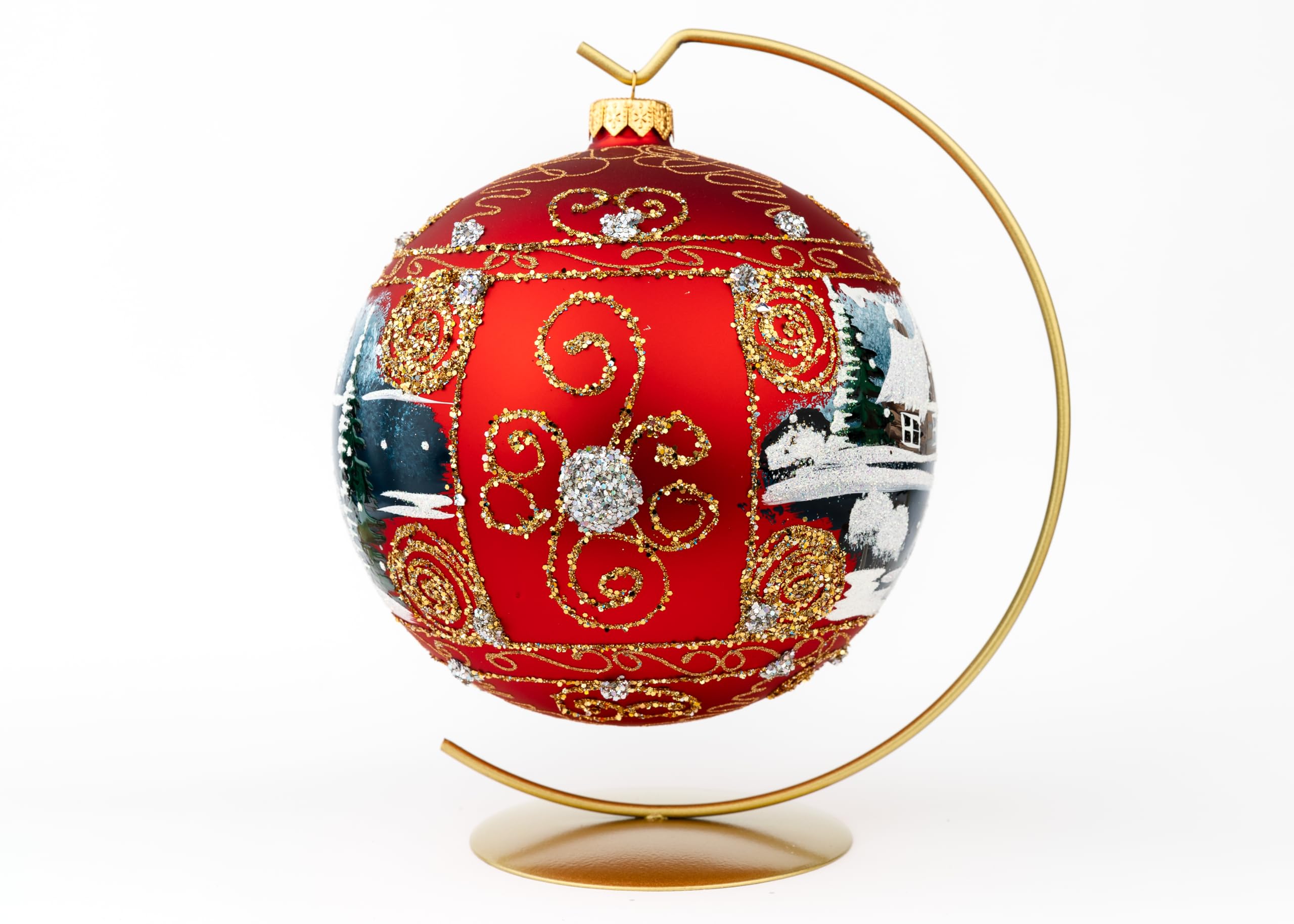 ポーランド製　ハンドメイド　オーナメントセット クリスマス ガラスのオーナメント ポーランド民族衣装カシューブ