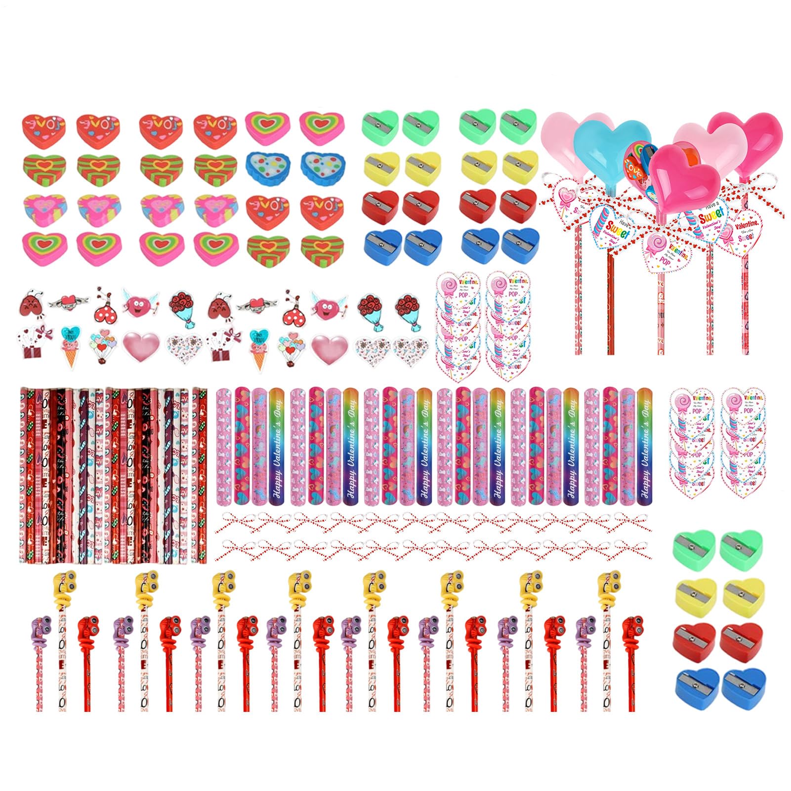 Articoli di Cancelleria per San Materiale Scolastico Con Cuori Per La Festa | Matite Lecca Lecca, Must Have Per La Classe per Ragazzi Studenti Famiglia Casa Scuola Ufficio Compleanno