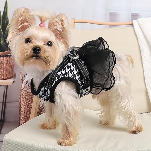 Miniatura 4 de Arnés sin tirones para perro, chaleco de gasa para perro, transpirable, ajustable, sin tirones, para perros pequeños y medianos, suministros para