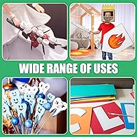 Vista 5 de Wesiti 4 rollos de hoja de espuma EVA de 35 x 59 pulgadas, 0.236 in de grosor, hoja de espuma blanca grande para manualidades, espuma EVA, 187.4