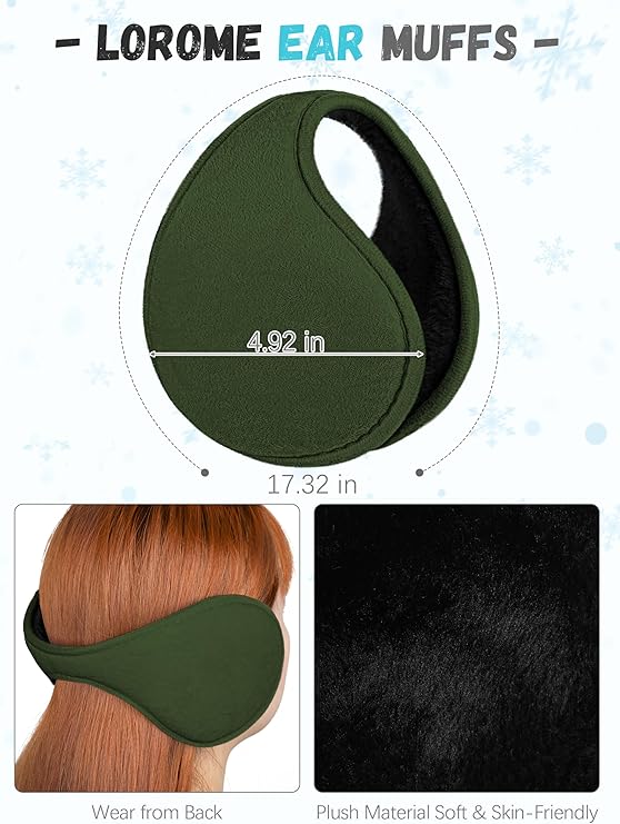 Winter Hat Scarf Gloves and Ear Warmer, Warm Knit Beanie Hat Touch Screen Gloves Set Winter Gifts Neck Scarves for Women 7