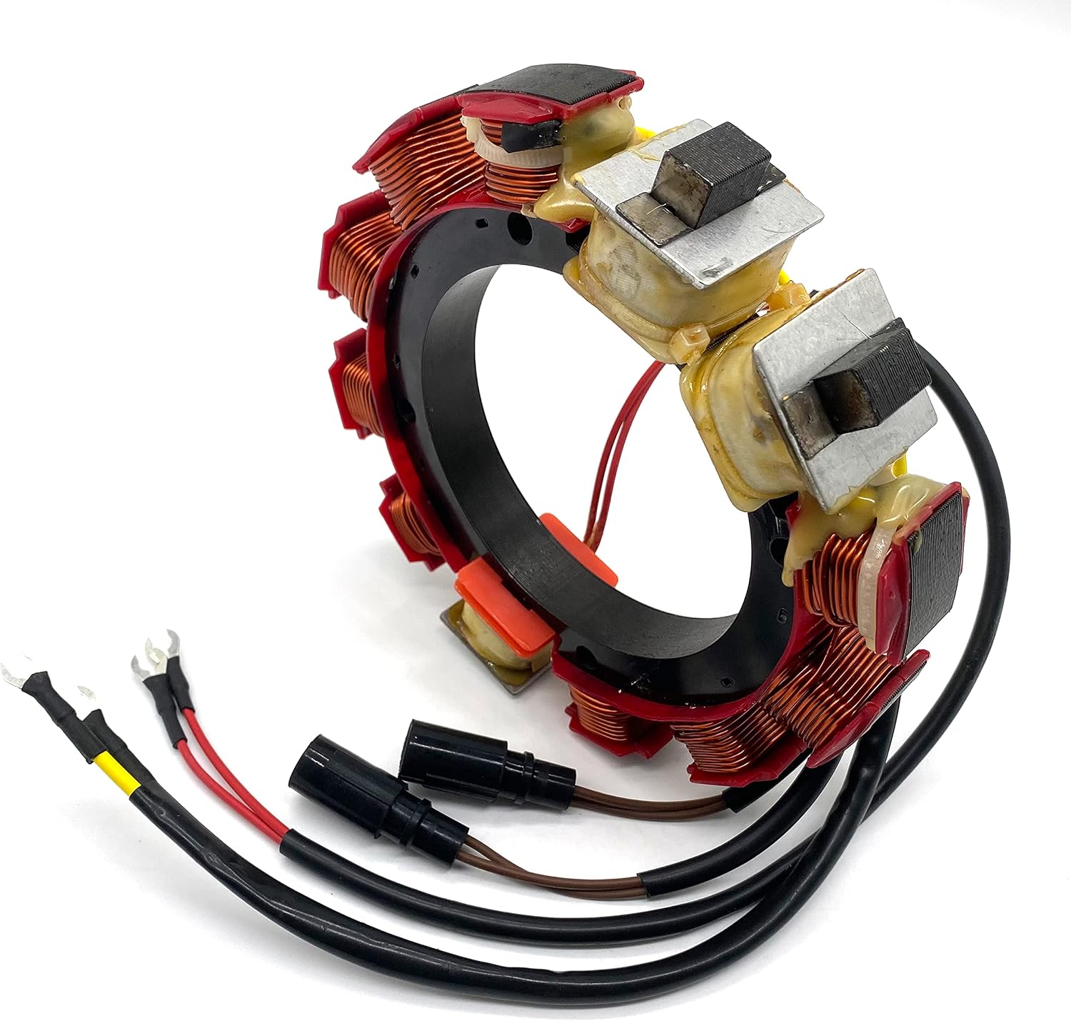 OMGparts Stator For Johnson Evinrude 35-Amp Outboard 185HP-300HP 3.0/4.0L 2-Stroke 6/8-Cyl (1988-1994) Boat Parts 173-3415 173-4287 18-5861 0583415 0584287 0763765