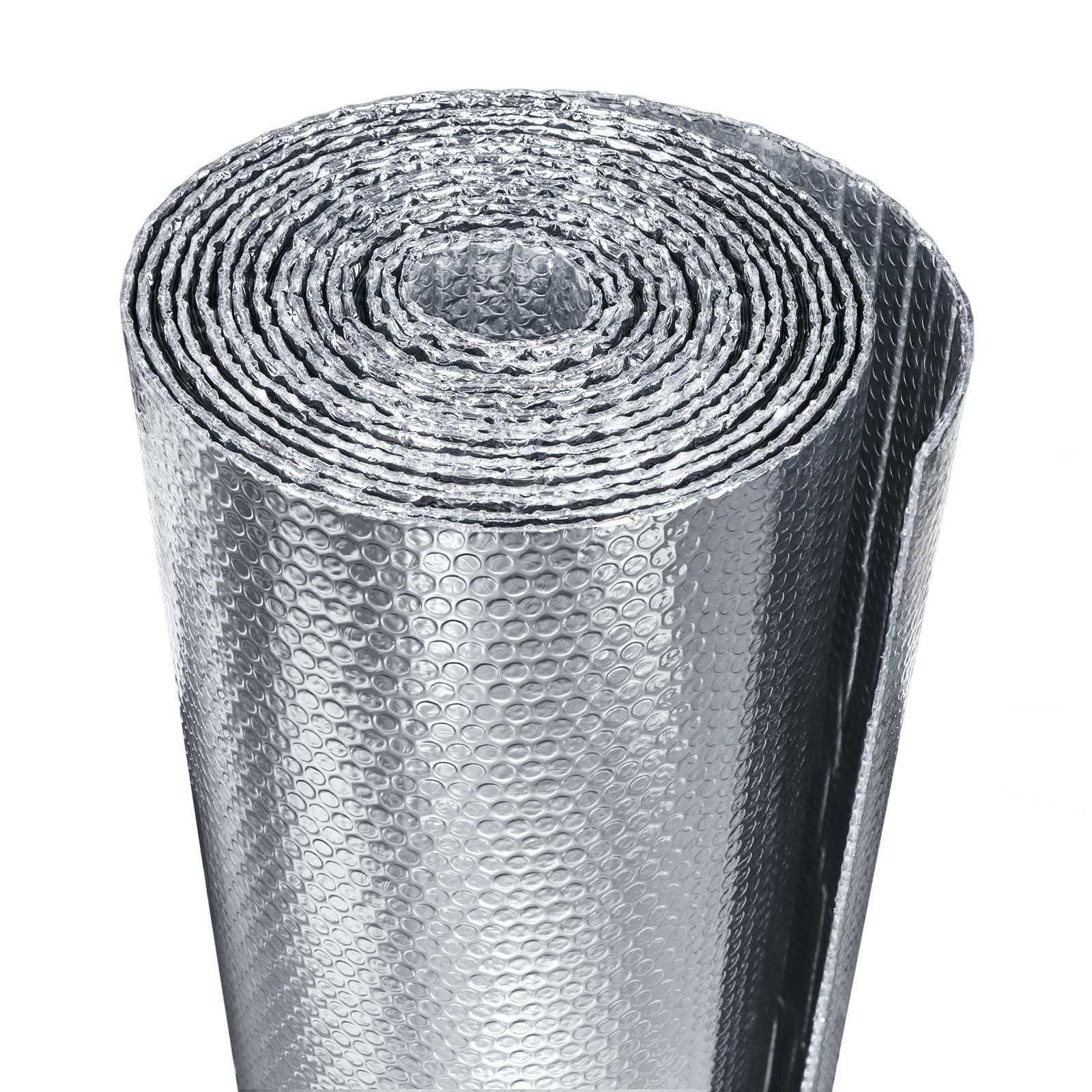 Reflective Bubble Window Insulation for Summer Heat, Sun Reflector for Windows, Insulation Roll for RV Window Insulation, 24"(W) x10 Ft (L) Window Insulation Kit, RV Windwow Coverings.