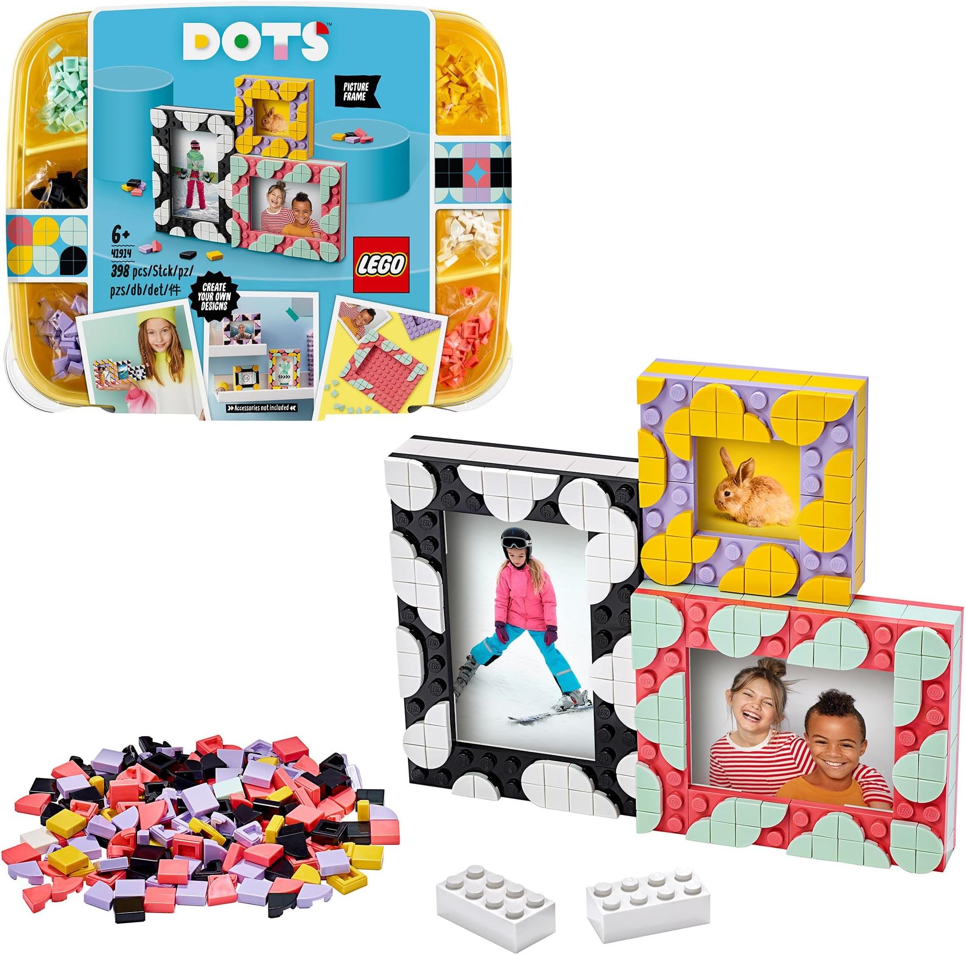 41914 DOTS Creative Picture Frames DIY Tiles Beads Set, Room Decorations, Arts and Crafts for Kids