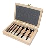 Fisch Black Shark 7 Piece Forstner Drill Bit Set with Custom Wooden Box Includes Bits from 14-inch up to 1-inch Diameter Premium Forged Steel Made in Austria