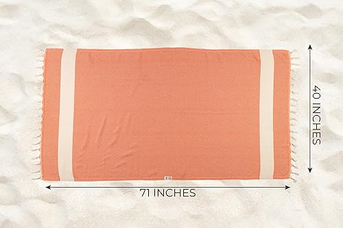 Miniatura 6 de RAY SILVER Toalla de playa turca  100% algodón turco de 40 x 71 pulgadas, toalla de playa de gran tamaño de secado rápido, sin arena, toalla turca