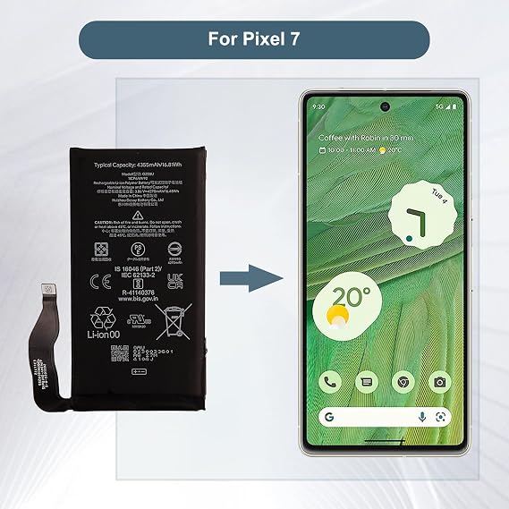 Replacement Battery GZE8U Compatible with Google Pixel 7 with Tools