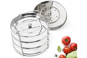 Stackable Instant Pot Insert Pans for 6 & 8 Quart Pressure Cooker
