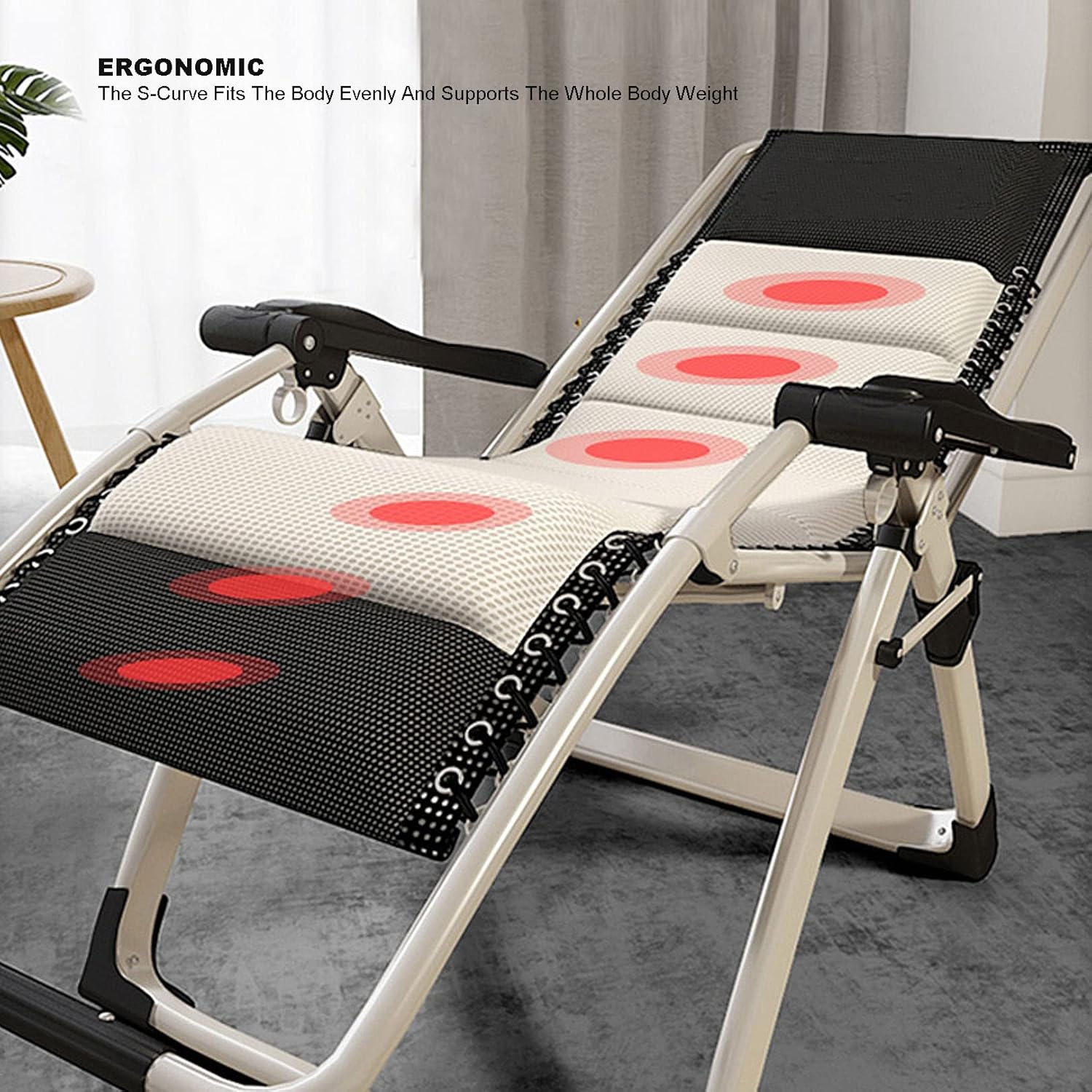 Sun Lounger Patio Deck Chairs Lounge Chair Garden Lounger Folding Sun Lounger Chair Garden Chairs Patio Deck Chairs Recliner Reclining gor Outdoor Office