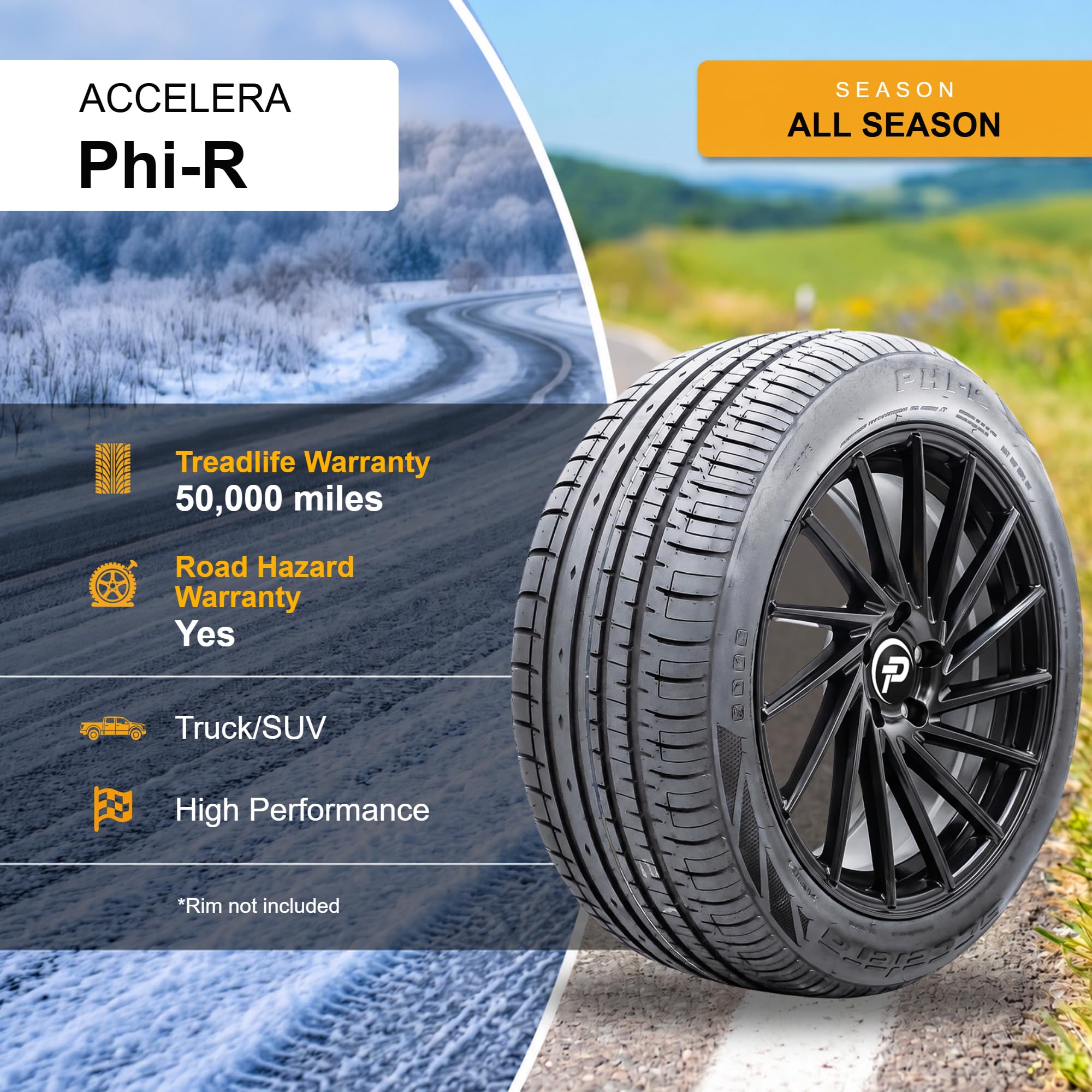 Amazon.co.jp: アクセレラ Phi-R 245/55R17 102W BSW(タイヤ1本) : 車