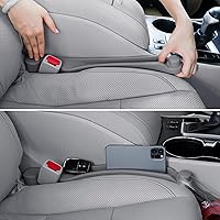 Vista 16 de Juego de 2 rellenos de espacio para asiento de automóvil, espuma suave, multifuncional, con organizador y función de gancho, tapón de espacio 3