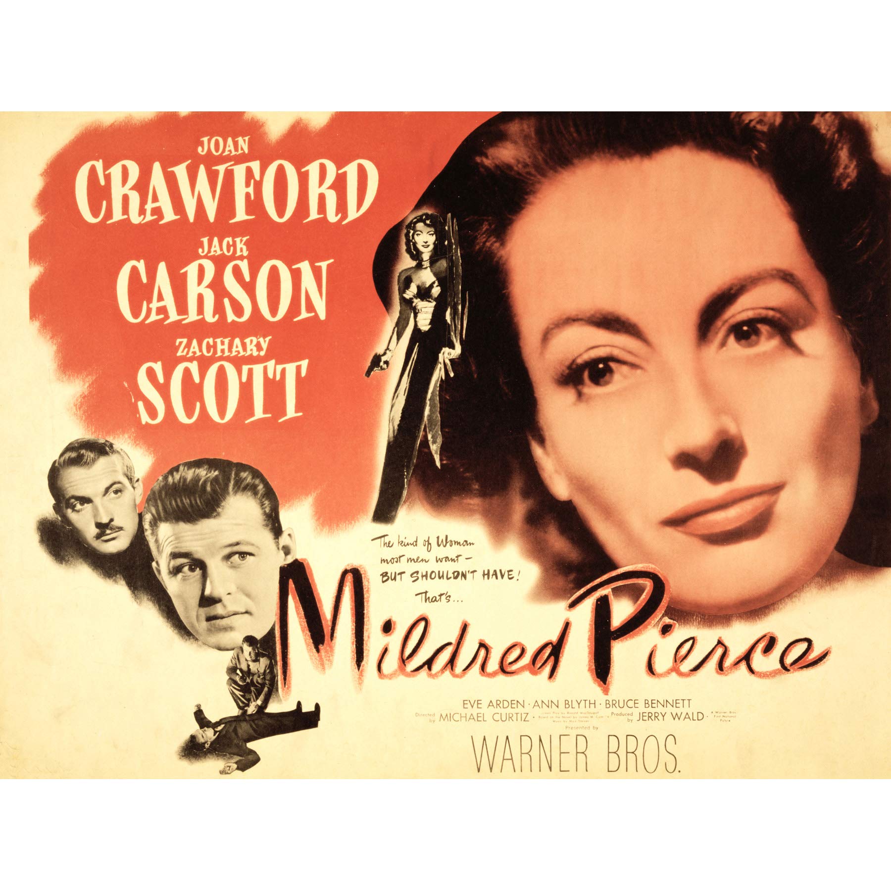 Wee Blue Coo Advertising Movie Film Mildred Pierce Crawford Joan Drama Canvas Print