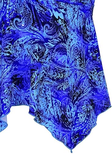 Miniatura 4 de Firpearl - Traje de baño tipo tankini, holgado, para mujer, con espalda cruzada, talla extra-grande.