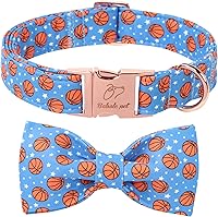 Vista 6 de Collares Verdes para Perros Pequeños, Lindo Collar de Pana para Perro con Corbatín, Hebilla de Metal de Seguridad, Collares Ajustables