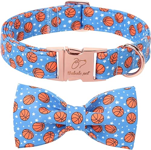 Miniatura 7 de Lindo collar de perro de fresa con corbatín – Collar ajustable de primavera y verano rosa con corbatín rosa, transpirable y cómodo, para perros