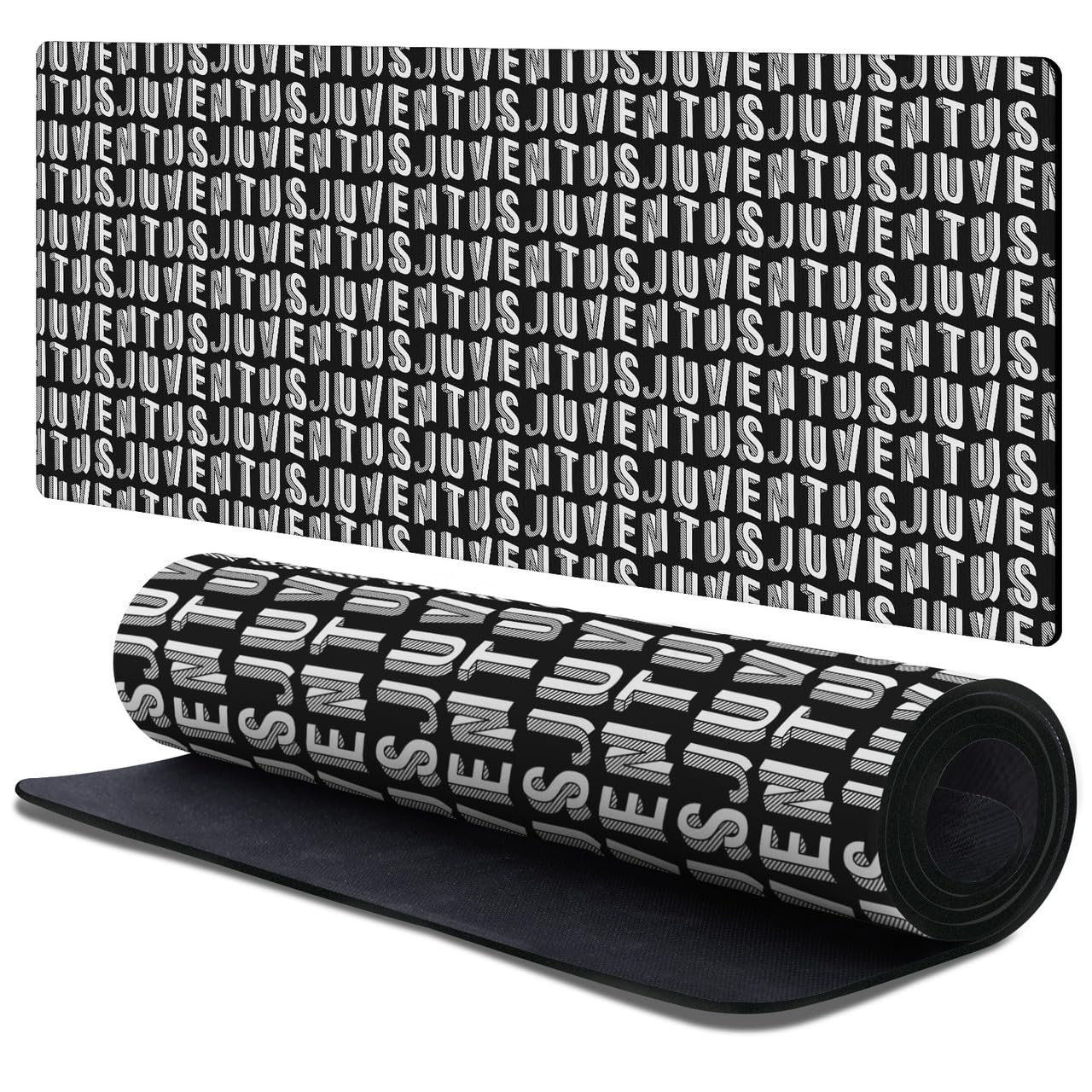 Head Case Designs Officially Licensed Juventus Football Club 3D Pattern Crest Logo 37.4 x 15.75 x 0.16 inches (900 x 400 mm) - XL Gaming Office Desk PC Keyboard Mouse Mat Pad — image 1
