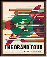 Vista 27 de Poster Master Póster celestial – Impresión del mapa de las estrellas – Regalo para astronomía, fanáticos lunares – Arte vintage para el hogar