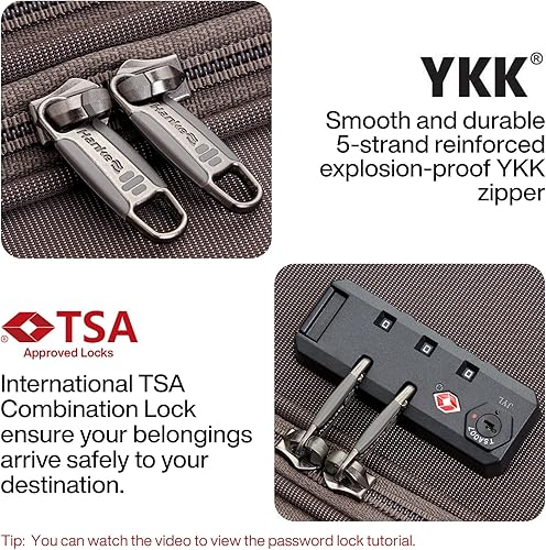 Miniatura 8 de Hanke Juego de equipaje de mano expandible de 16202428 pulgadas, 22 x 14 x 9 pulgadas, aprobado por aerolíneas, maletas blandas con ruedas, equipaje