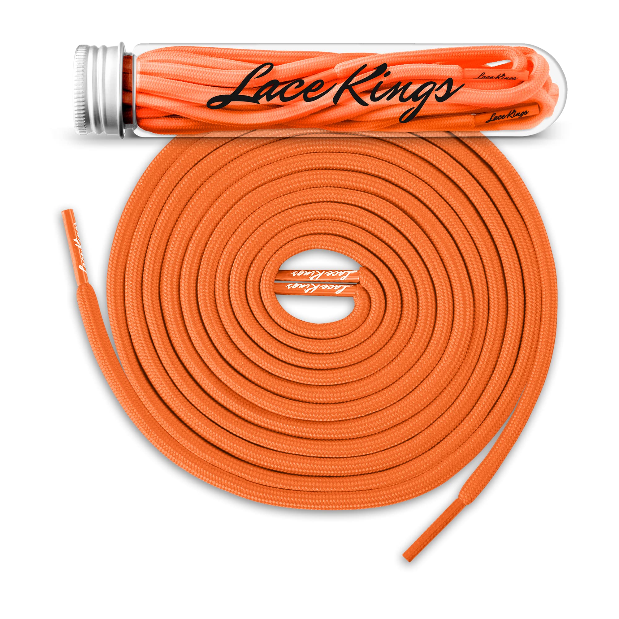 Lace Kings Round Rope Shoelaces - 2 Pack (Red) - 1.25" W x 6.25" L x 1.25" H