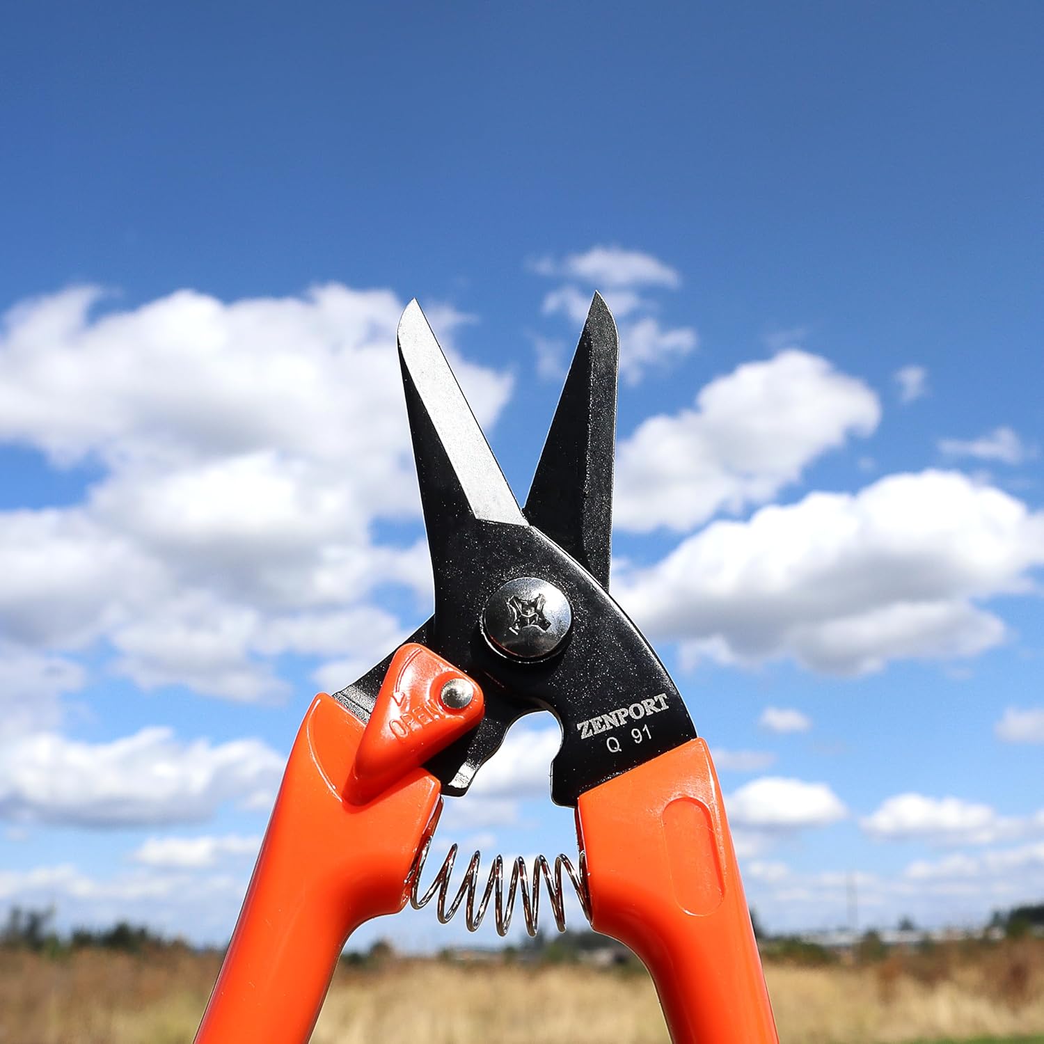 Zenport Q91 Zen-Magic Ultra Twig and Hoof Trimming Scissors, 7.5-Inch Twin-Blade, Spring-Loaded Garden Shears with Non-Stick Coating for Trimming Livestock Hooves, Alpaca Nails, and Floral Stems