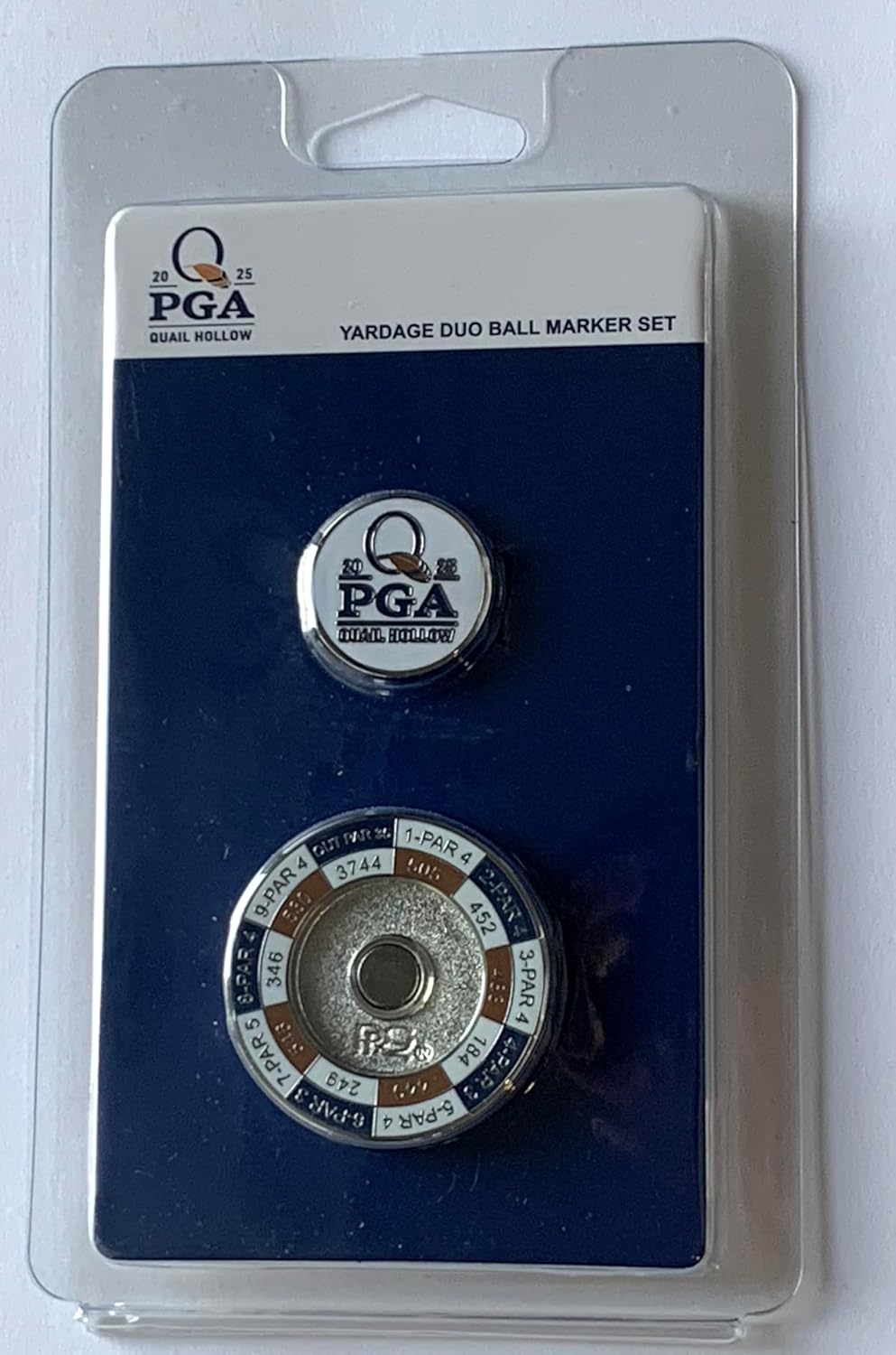 2025 Pga Championship Yardage Ball Marker Set Quail Hollow golf new