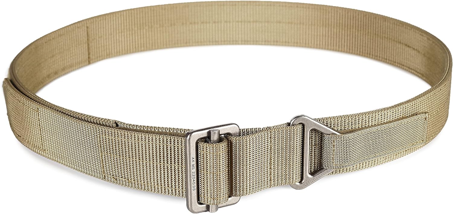 WOLF TACTICAL Heavy Duty Riggers Belt - Stiffened 2-Ply 1.75” Nylon EDC Gun Belt