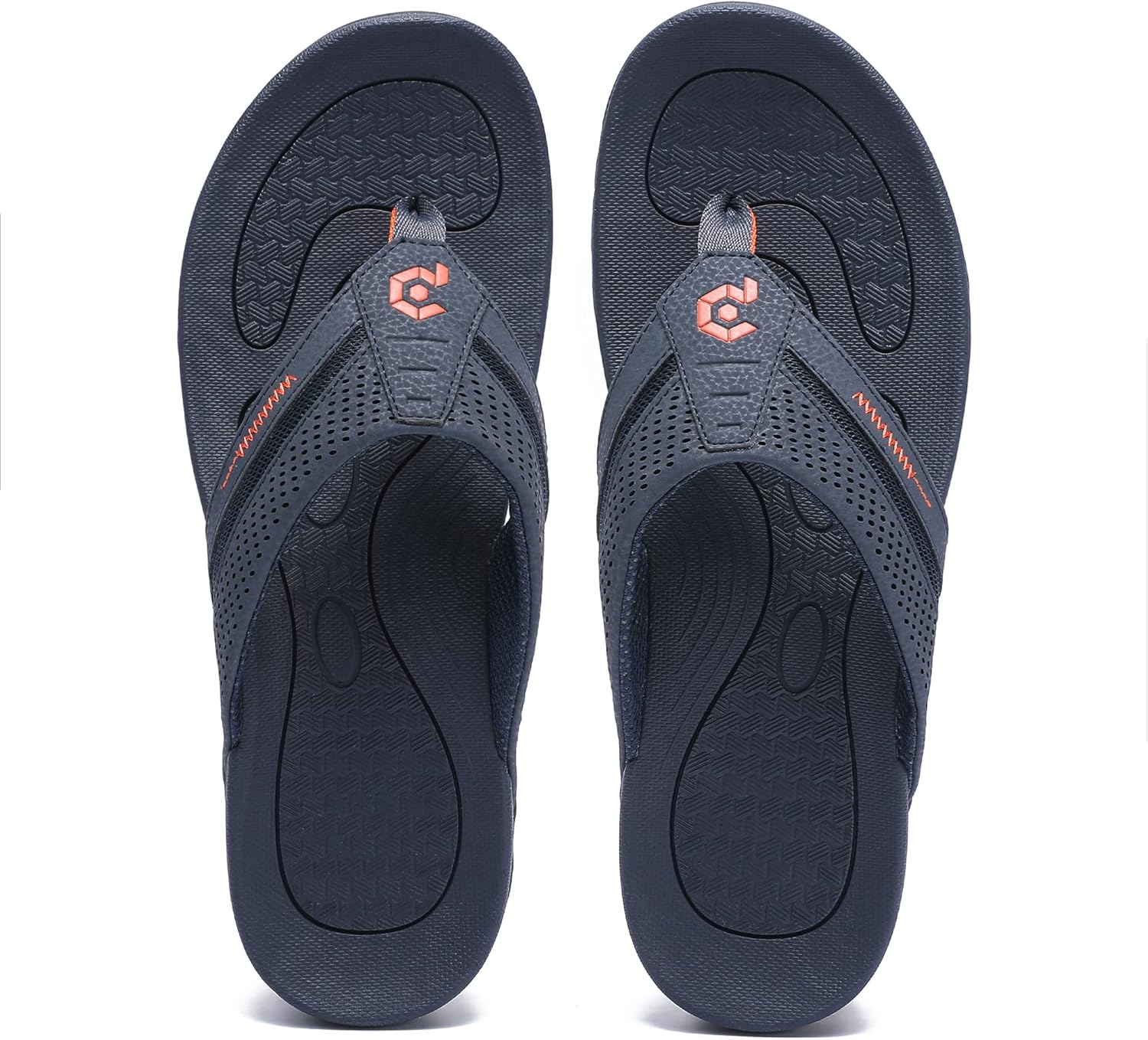 Men's Flip-Flops, Thongs Sandals Durable Comfort Slippers for Beach - Image 4