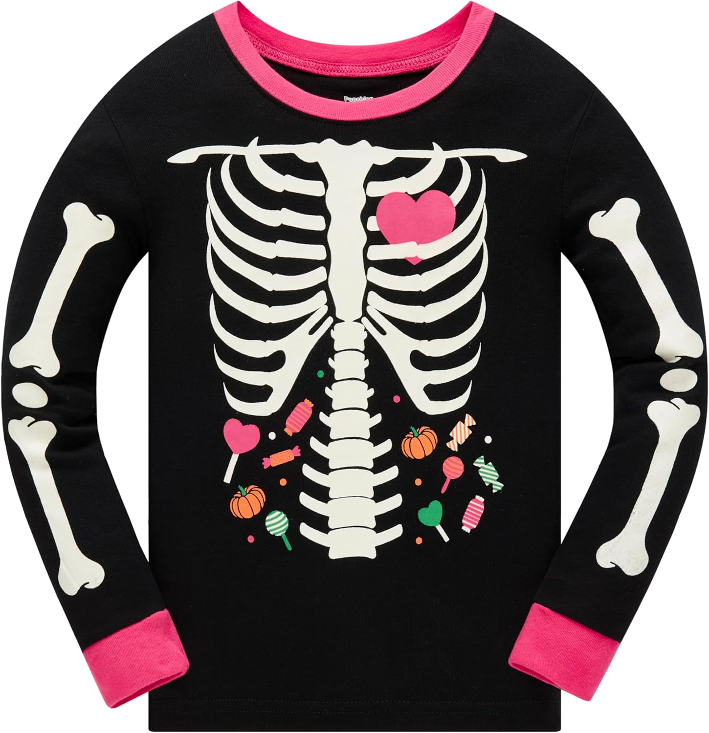 Toddler Boys Skeleton Pajamas Sets Kids Pumpkin Sleepwear Boys Halloween 2 Pcs PJS - Image 8