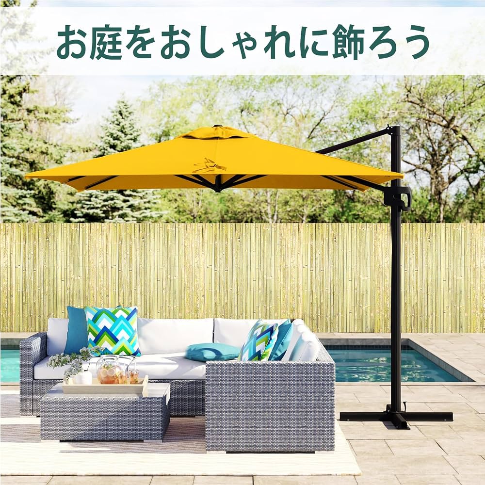 Amazon | Sprigra 竹垣フェンス高さ 2m × 幅 4m 竹製スラットフェンス