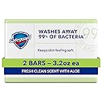 Safeguard Micellar Deep Cleansing Bath Bar Soap, Washes Away 99 Percent of Bacteria, Leaves Skin Soft, Fresh Clean Scent with Aloe, 3.2 oz (2 Count)