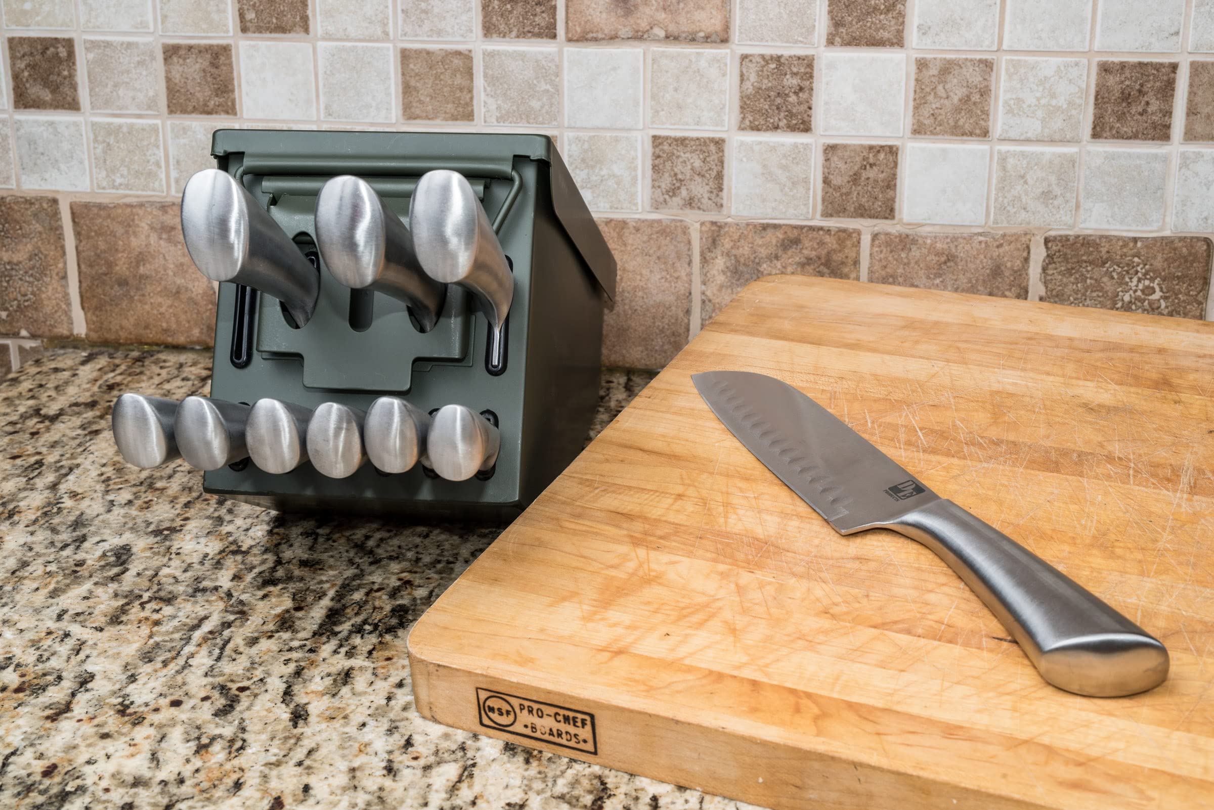 Ammo Can Knife Block