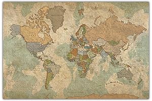 Personalized Push Pin World Map on Canvas: For a Journey Remembered