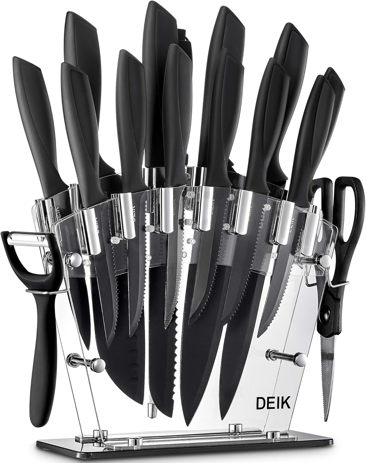 set di coltelli da cucina con blocco