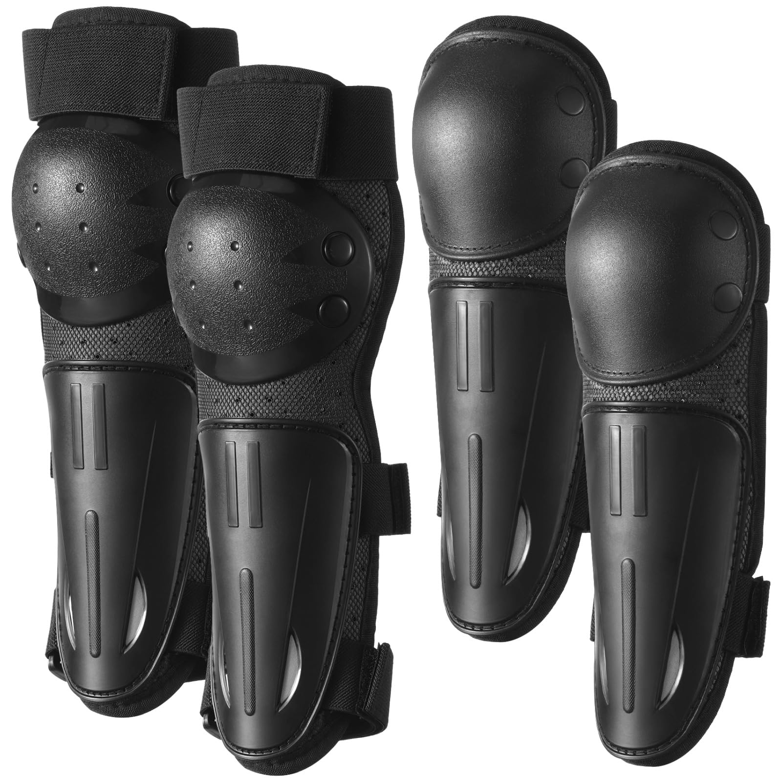 yeesport Ginocchiera e gomitiere per bambini per moto e motocross, ginocchiere e gomitiere per bambini, traspiranti, per mountain bike, pattinaggio, scooter Dirt bike