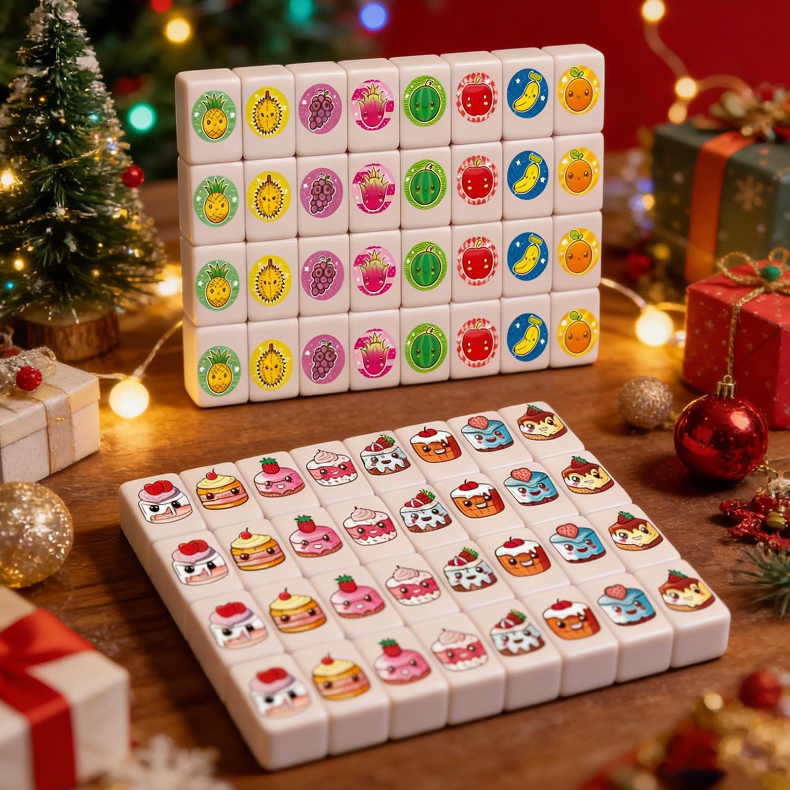 Générique Blocs pour Jeu de société - 64 pièces d'empilage et de tri - Jeu de société Mahjong Blocs | pour Adolescents Amis camarades de Classe Salon dortoir Appartement fête Salle de Classe