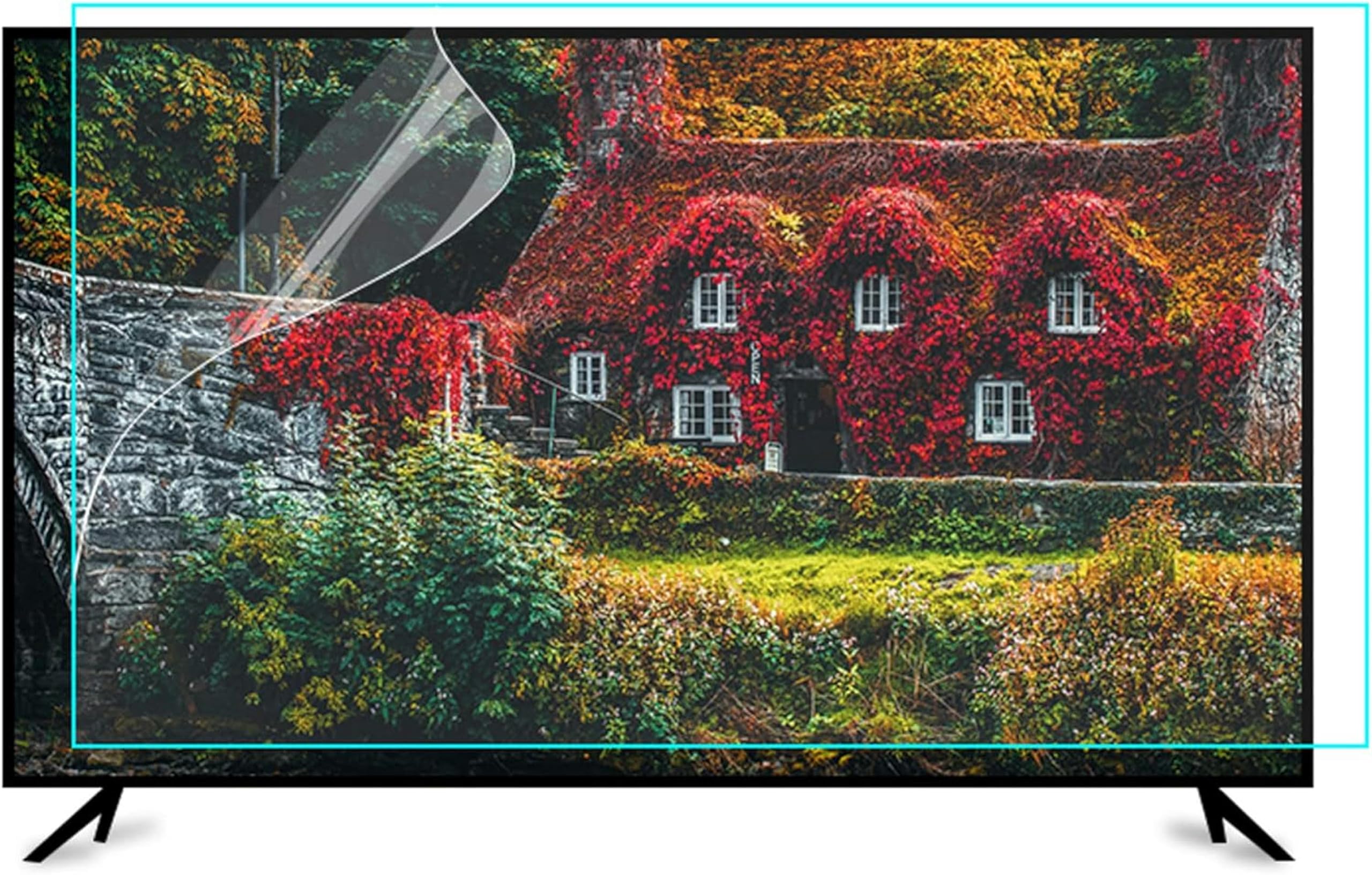 Pellicola protettiva per schermo TV da 55 pollici, opaca, antiriflesso, anti-graffio, blocca la luce blu nociva per Sony, Samsung, TCL, Sharp, ecc., 1221 x 689 mm