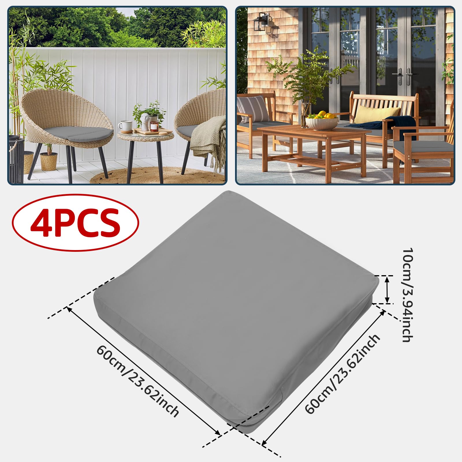 Zipcushions 28 X 28 Outdoor Cushion Covers 28 X 28 Patio Cushions