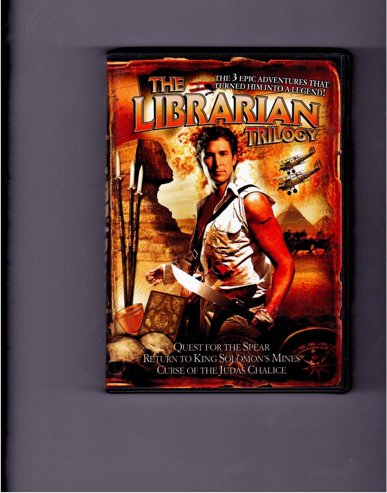 The Librarian Trilogy - 3-DVD Box Set ( The Librarian: Quest for the Spear / The Librarian: Return to King Solomon's Mines / The Librarian: The Curse of the Judas Chalice ) ( The Librarian / The Librarian II: Return to King Solomon's Mines