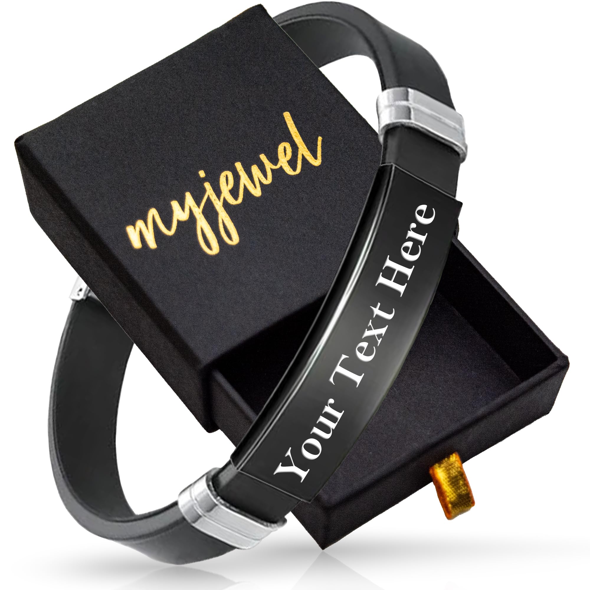Personalized Text Silicone Stretch ID Wristband Bracelet - Essential Accessory for Identification, Emergency, and Medical Information on the Go - Stylish and Meaningful Gift for Men and Women-image-16