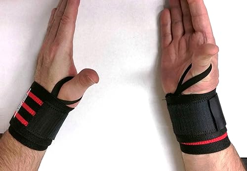 Miniatura 4 de Inzer - Muñequeras Iron Z (Par) - Muñequeras para el levantamiento de pesas, bancos, prensa y crossfit