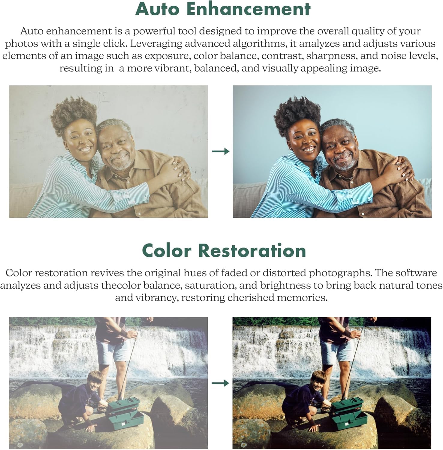 AMBIR Photo Scanner with Photo Cleaning Kit Bundle – Scan Photos in Seconds, Auto Crop & Deskew, 300/600 DPI High Resolution Scanning, Restore & Organize with Software, Mac & PC Compatible — view 4