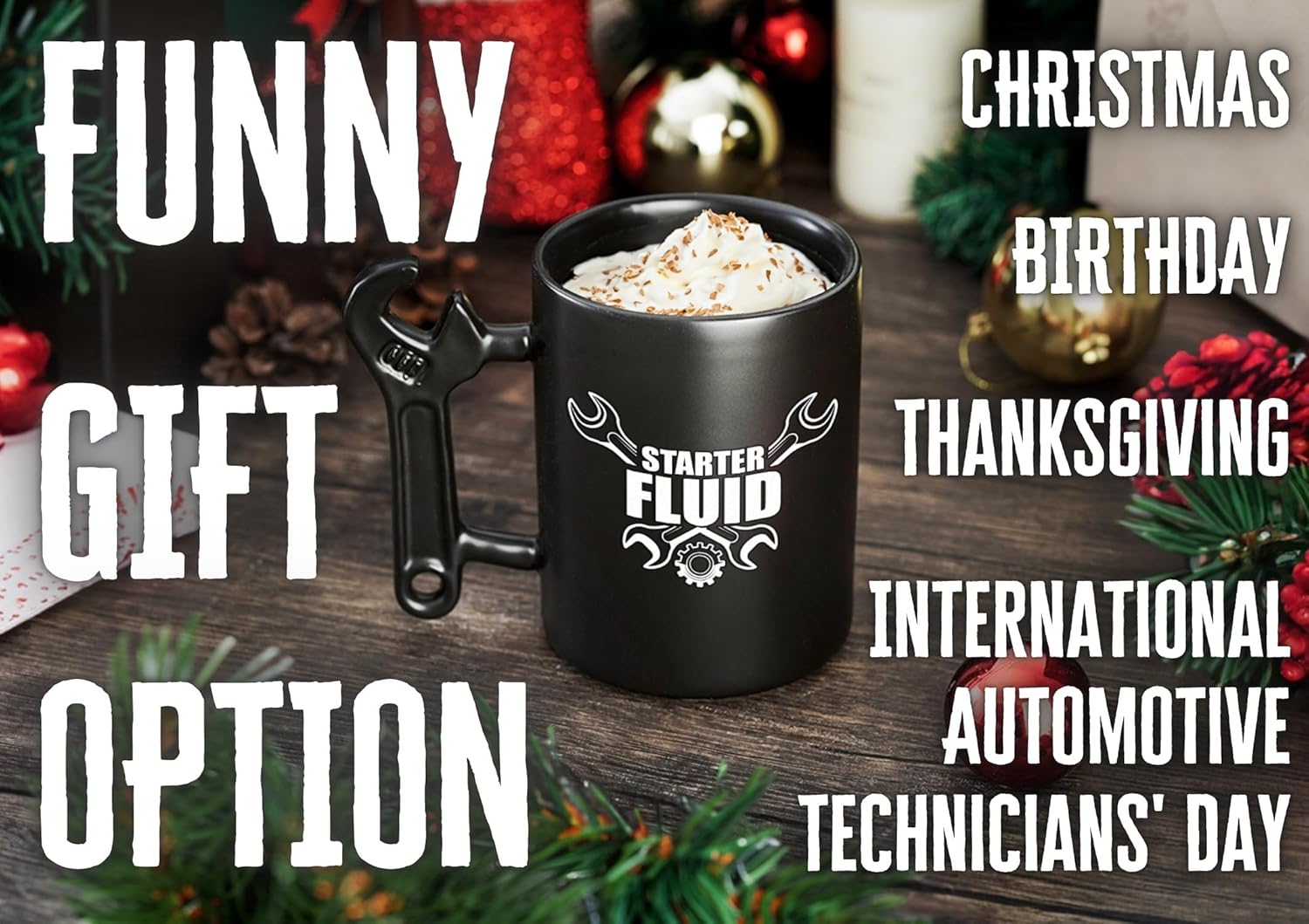 Onebttl Mechanic Gifts Wrench Coffee Mug, Mechanic Gift, 13.5oz/400ml Funny Ceramic Mug, Starter Fluid - Image 5