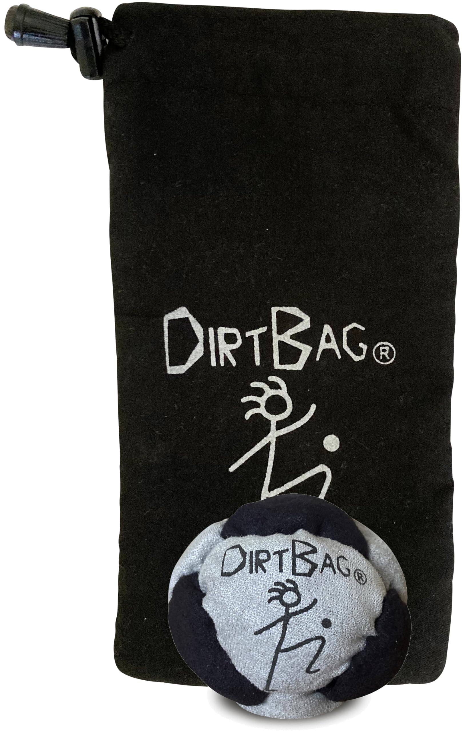 DIRTBAG Classic Footbag with Pouch, Flying Clipper Original with Signature Carry Bag